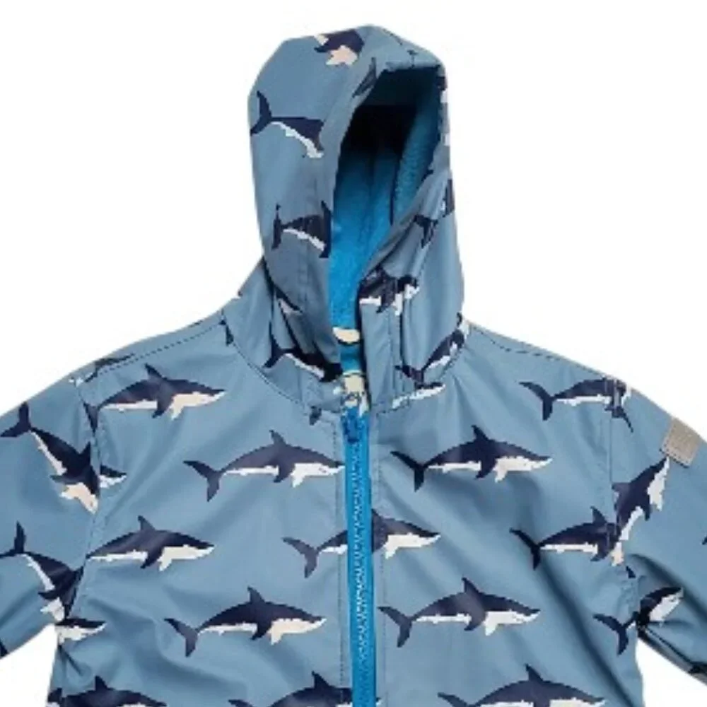 Hatley Shark Raincoat Size 2